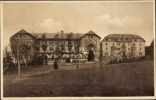 Ak Bad Steben in Oberfranken, Staatl. Schloss und Kurhotel