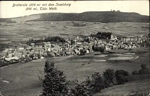 Ak Brotterode Trusetal in Thüringen, Inselsberg