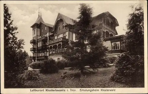 Ak Bad Klosterlausnitz in Thüringen, Erholungsheim Klosterwald