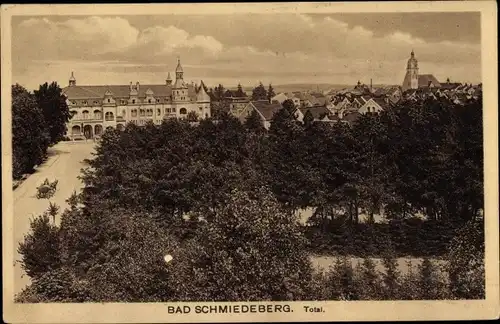 Ak Bad Schmiedeberg in der Dübener Heide, Blick auf den Ort