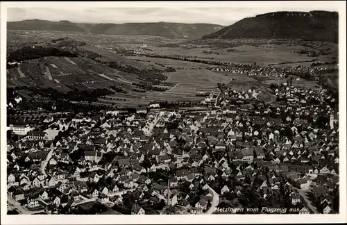 Ak Metzingen in Württemberg, Fliegeraufnahme