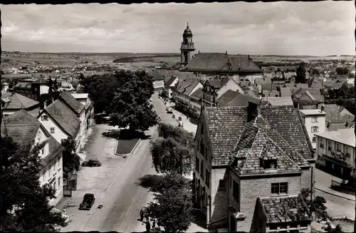 Ak Hechingen im Zollernalbkreis, Obertorplatz mit Stiftskirche