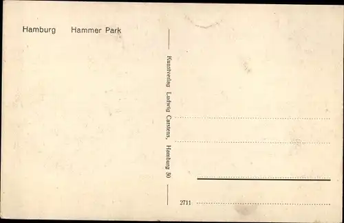 Ak Hamburg Mitte Hamm, Hammer Park