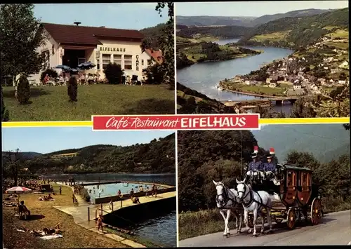 Ak Einruhr Simmerath in der Eifel, Cafe Restaurant Eifelhaus