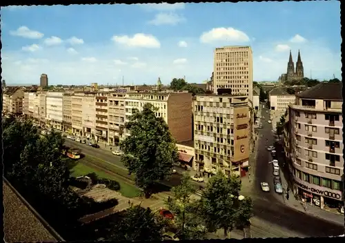 Ak Köln am Rhein, Kaiser-Wilhelm-Ring mit Dom