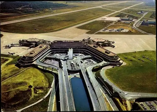 Ak Flughafen Köln/Bonn, Fliegeraufnahme