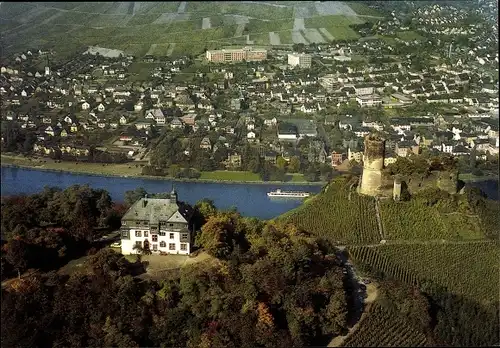 Ak Bernkastel Kues an der Mosel, Burg Landshut, Jugendherberge, Ortsteil Kues