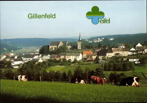 Ak Gillenfeld Eifel, Blick auf den Ort