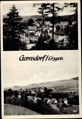 Ak Gornsdorf im Erzgebirge, Teilansicht