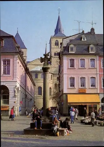 Ak Trier an der Mosel, Das Marktkreuz