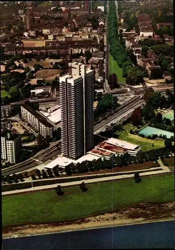 Ak Köln am Rhein, Colonia-Haus, Fliegeraufnahme