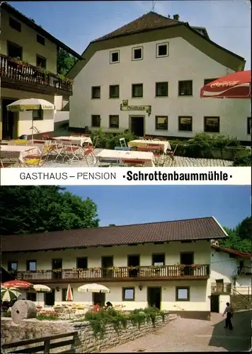 Ak Fürsteneck in Niederbayern, Gasthaus Schrottenbaummühle