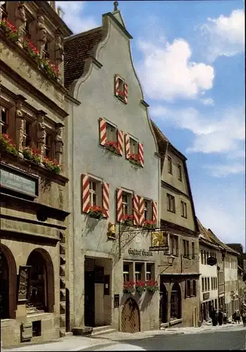 Ak Rothenburg ob der Tauber Mittelfranken, Gasthof Goldener Greifen