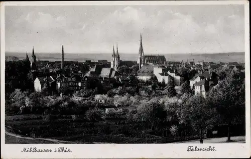 Ak Mühlhausen in Thüringen, Teilansicht