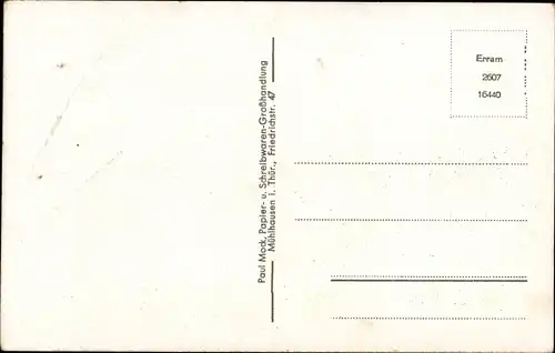 Ak Mühlhausen in Thüringen, Teilansicht