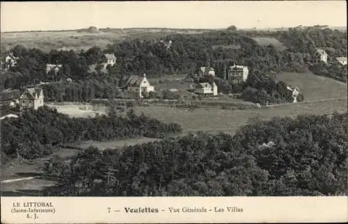 Ak Veulettes Seine Maritime, Vue Generale, Les Villas