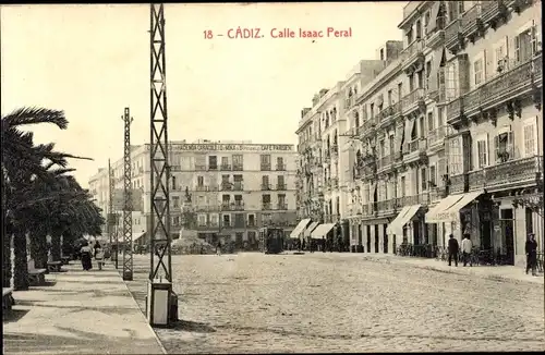 Ak Cádiz Andalusien, Calle Isaac Peral