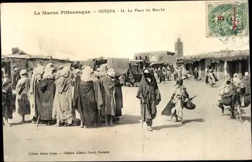 Ak Oudjda Oujda Marokko, La Place du Marche