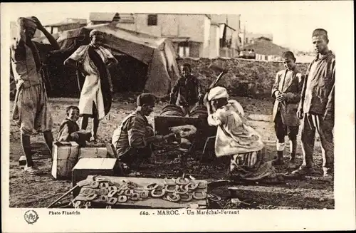 Ak Marokko, Un Marechal Ferrant