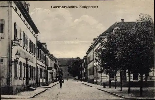 Ak Germersheim am Rhein, Königstraße