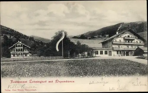 Ak Thumersbach Zell am See in Salzburg, Restaurant Lohninghof mit Dependance