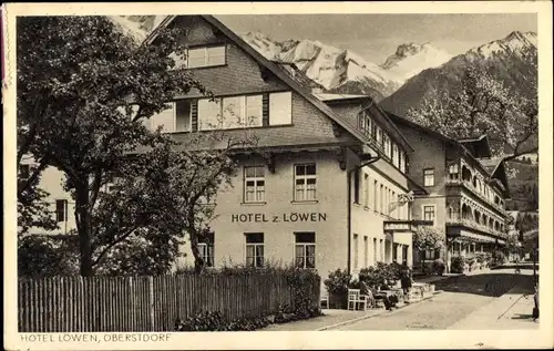 Ak Oberstdorf im Oberallgäu, Hotel zum Löwen, Nebenhäuser