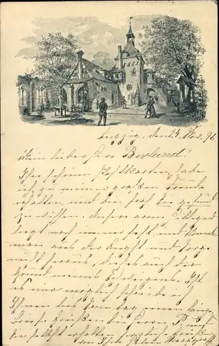 Litho Nürnberg in Mittelfranken, Bayerische Landesausstellung 1896