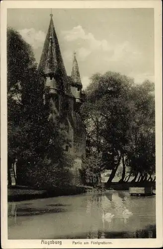 Ak Augsburg in Schwaben, Fünfgratturm