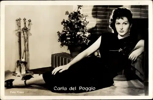 Ak Schauspielerin Carla del Poggio, Portrait