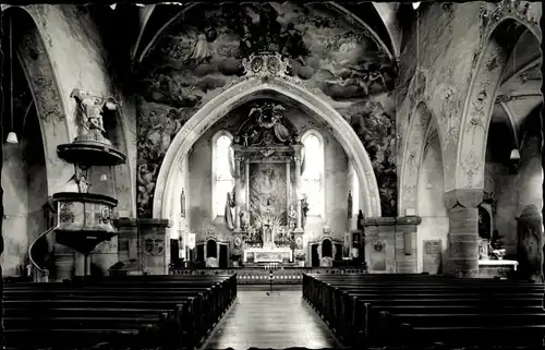 Ak Engen im Hegau, Inneres der Kirche