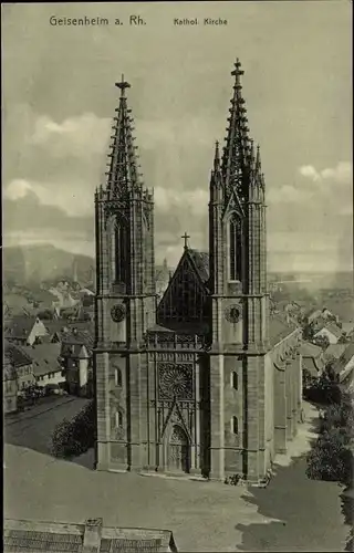 Ak Geisenheim am Rhein Hessen, Kath. Kirche