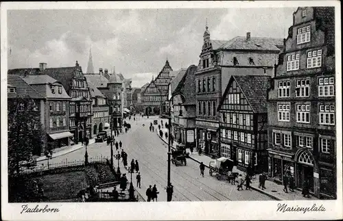 Ak Paderborn in Westfalen, Marienplatz