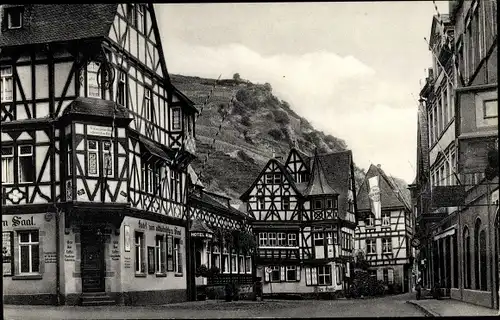 Ak Bacharach am Rhein, Marktplatz