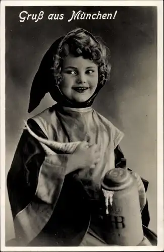 Ak München, Bierkrug, Münchner Kindl