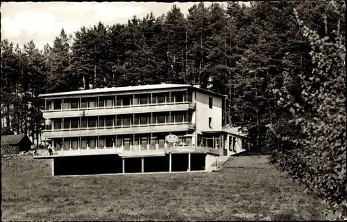 Ak Roda im Burgwald Rosenthal Hessen, Gasthof A. Hanke am Wald