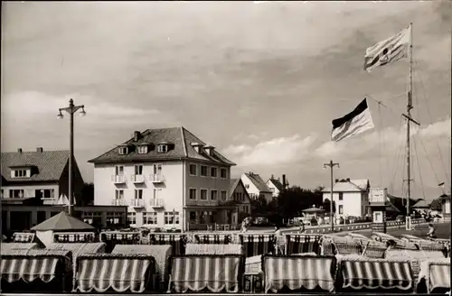 Ak Nordseebad Duhnen Cuxhaven, An der Promenade
