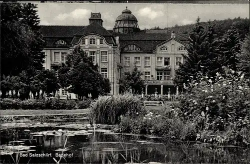 Ak Bad Salzschlirf in Hessen, Hotel Badehof