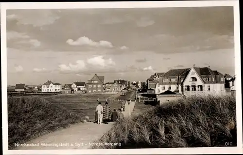 Ak Wenningstedt Braderup auf Sylt, Norderübergang