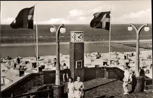 Ak Nordseebad Wangerooge in Ostfriesland, Abstieg zum Strand