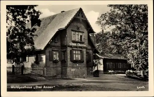 Ak Drei Annen Hohne Wernigerode im Harz, Waldgasthaus Hotel Drei Annen