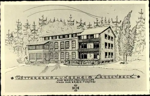 Ak Laggenbeck Ibbenbüren in Westfalen, Müttererholungsheim, Evang. Frauenhilfe
