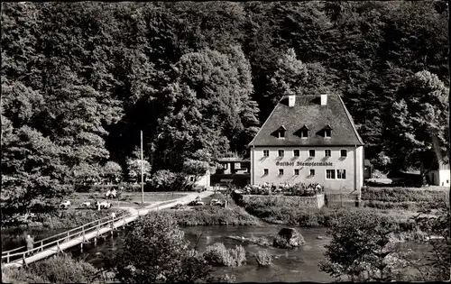 Ak Gößweinstein in Oberfranken, Gasthof Stempfermühle