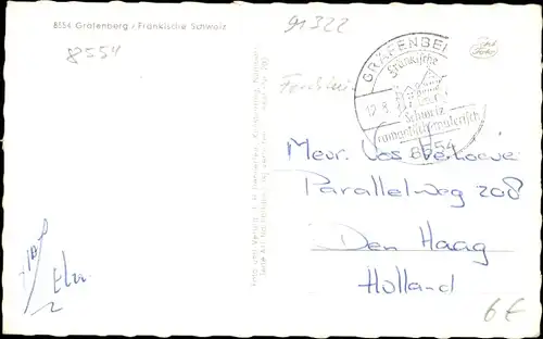 Ak Gräfenberg in Oberfranken, Gesamtansicht