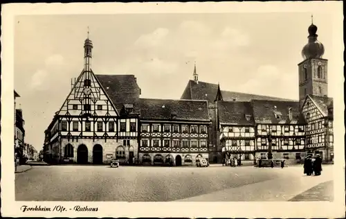 Ak Forchheim in Oberfranken Bayern, Rathaus