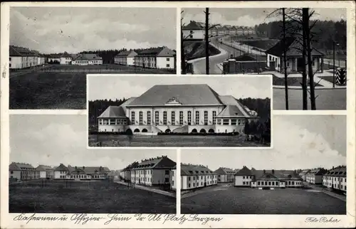 Ak Bergen in der Lüneburger Heide, Kasernen und Offiziersheim, Truppenübungsplatz