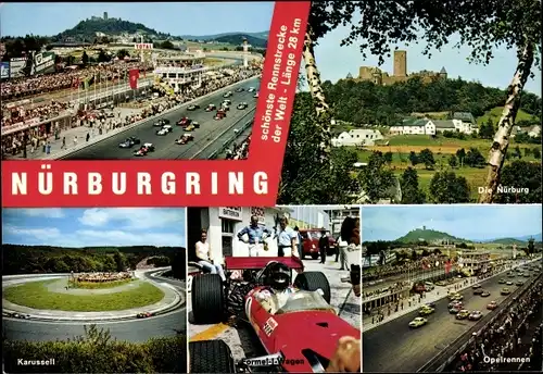 Ak Nürburgring, Renn- und Touristenstrecke, Karussell, Formel-1-Wagen