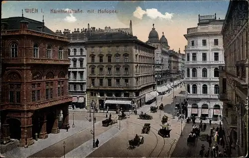 Ak Wien I. Innere Stadt, Kärtnerstraße, Hofoper