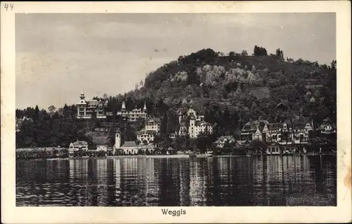 Ak Weggis Kanton Luzern, Ortsansicht