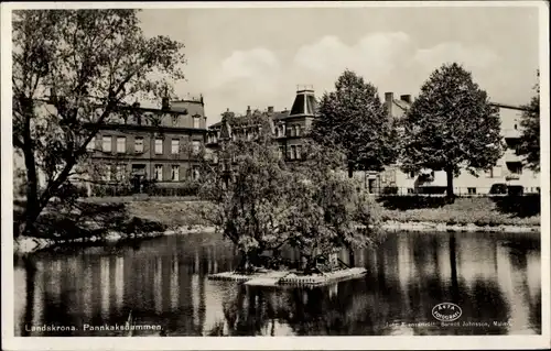 Ak Landskrona Schweden, Pannkaksdammen