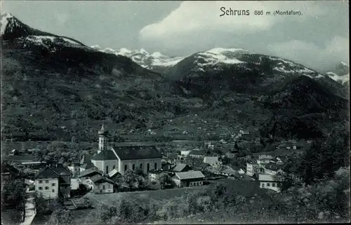 Ak Schruns in Vorarlberg, Gesamtansicht
